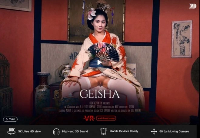 Geisha in 180° X (Virtual 31) - (4K) - VR [3840x1920|2019]